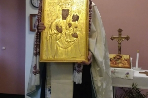 Bishop Paul blesses icon of Zarvanytsia